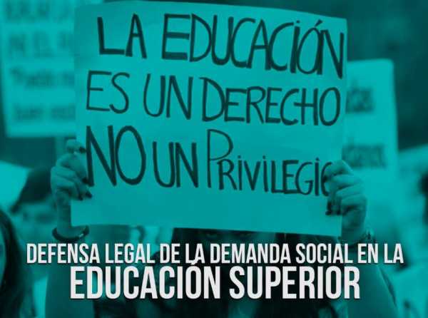 Defensa legal de la demanda social en la educación superior