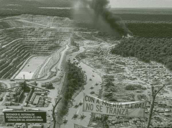 No, no, con la miner&iacute;a ilegal no se transa un mil&iacute;metro