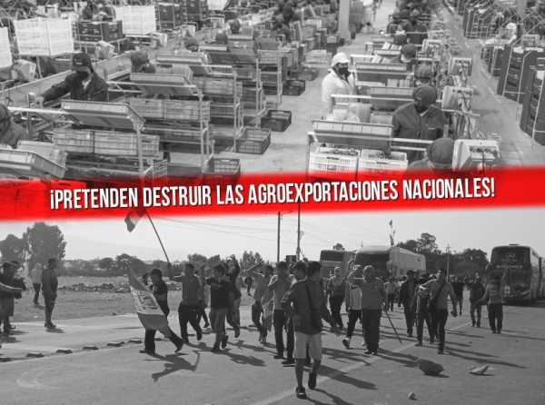 ¡Pretenden destruir las agroexportaciones nacionales!