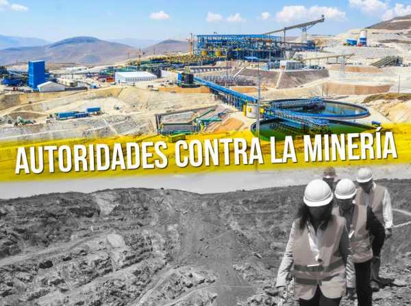 Autoridades contra la minería
