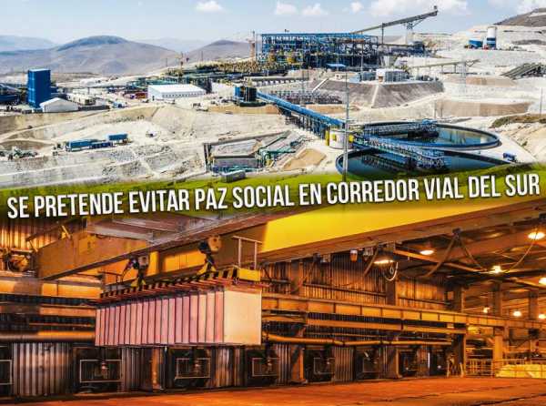 Se pretende evitar paz social en Corredor Vial del Sur