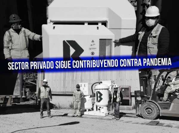 Sector privado sigue contribuyendo contra pandemia