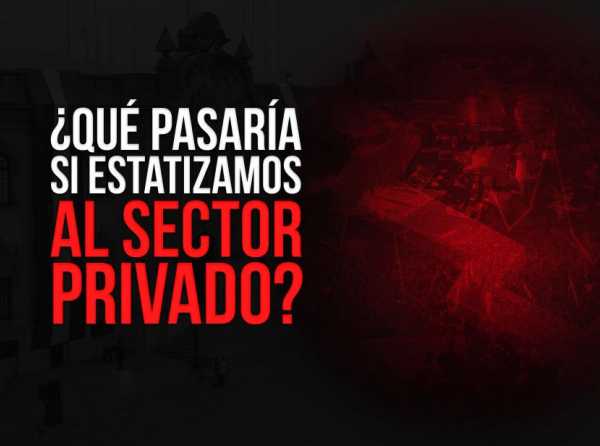 ¿Qué pasaría si estatizamos al sector privado?