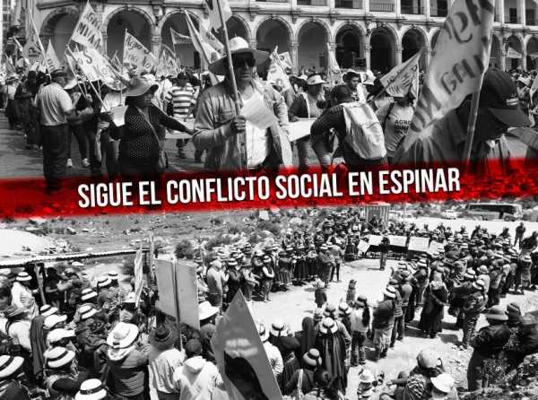 Sigue el conflicto social en Espinar