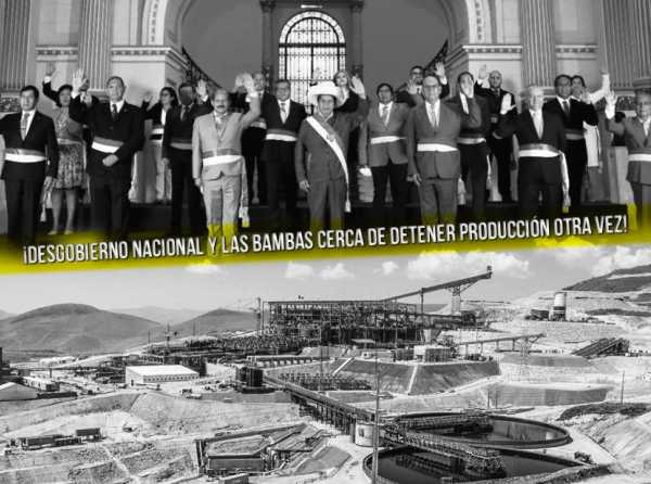 ¡Desgobierno nacional y Las Bambas cerca de detener producción otra vez!