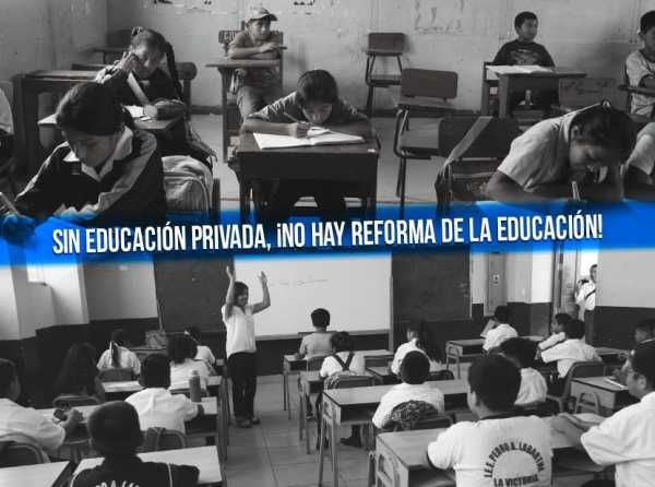 Sin educación privada, ¡no hay reforma de la educación!