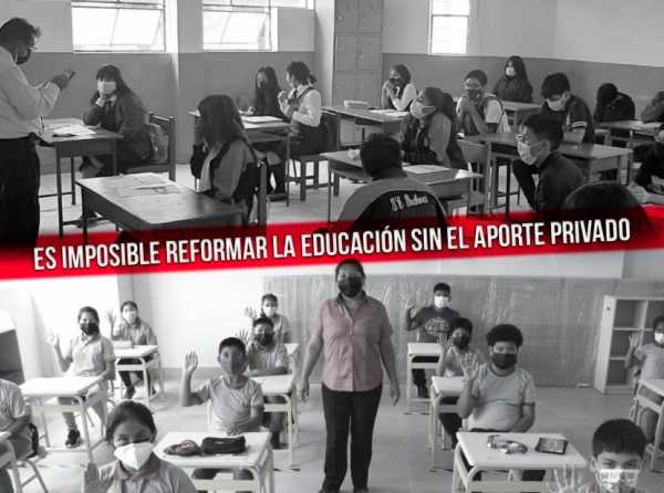 Es imposible reformar la educación sin el aporte privado