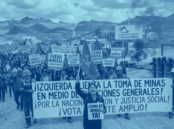 &iexcl;La izquierda alienta la toma de minas en medio de elecciones generales!