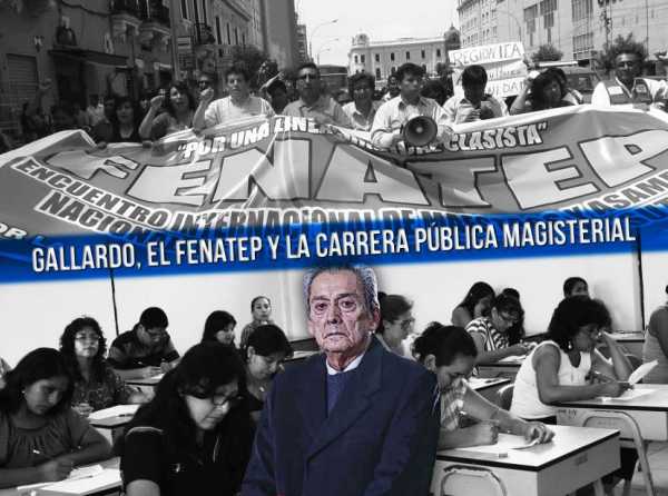 Gallardo, el Fenatep y la carrera pública magisterial