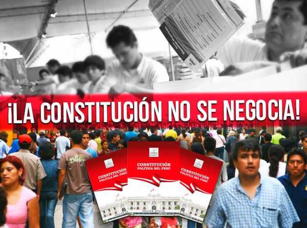 &iexcl;La Constituci&oacute;n no se negocia! &iexcl;Se defiende a cualquier costo!