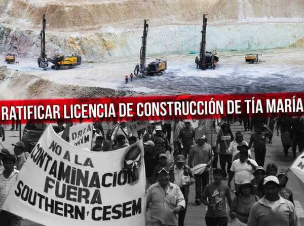 Ratificar licencia de construcci&oacute;n de T&iacute;a Mar&iacute;a