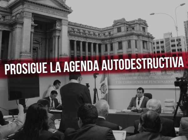 Prosigue la agenda autodestructiva
