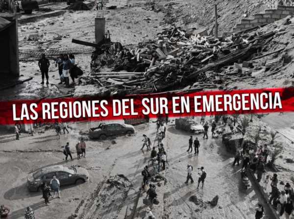 Las regiones del sur en emergencia