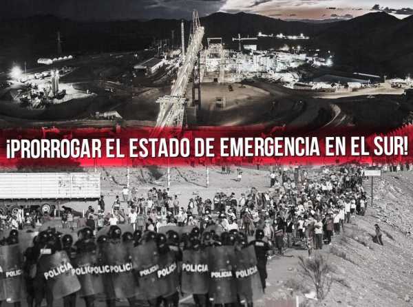 &iexcl;Prorrogar el estado de emergencia en el sur!