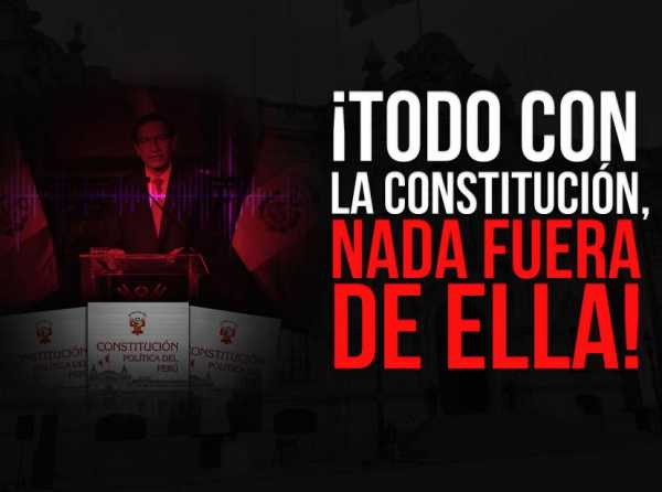 &iexcl;Todo con la Constituci&oacute;n, nada fuera de ella!