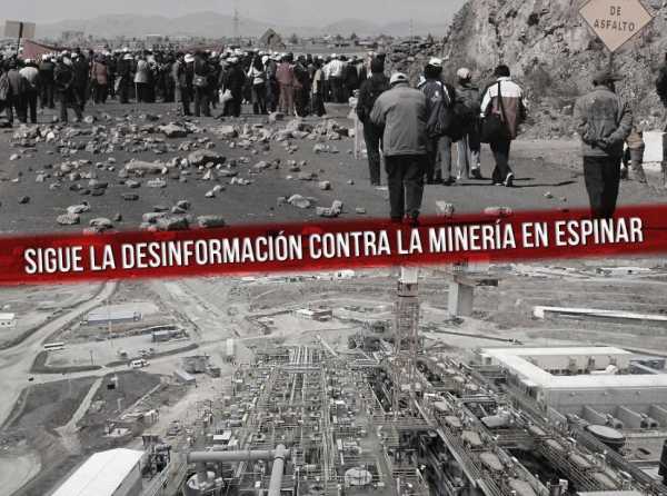 Sigue la desinformación contra la minería en Espinar