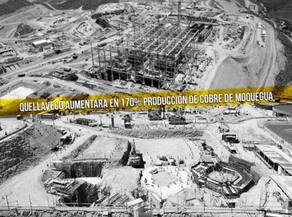Quellaveco aumentará en 170% producción de cobre de Moquegua