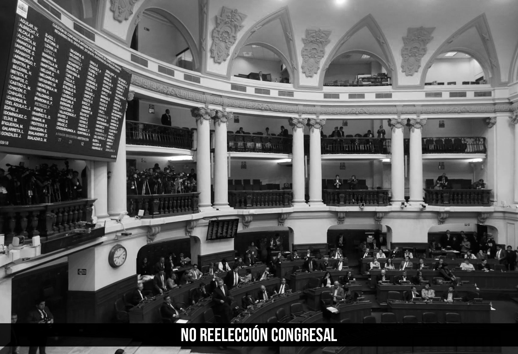 no reelecci&oacute;n congresal