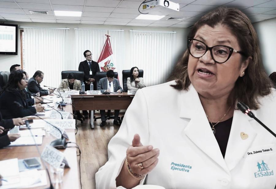 La presidenta de EsSalud y la C&aacute;mara de Diputados
