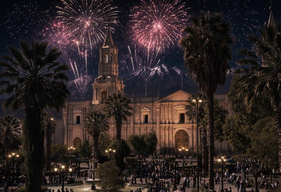 Celebraci&oacute;n fundacional de Arequipa, Hu&aacute;nuco y Piura