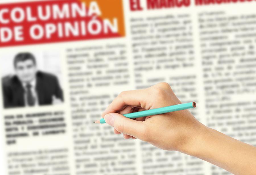 El artículo de opinión política