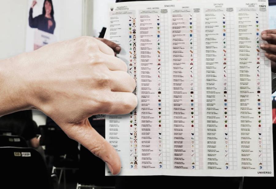 El voto perdido y el voto en contra