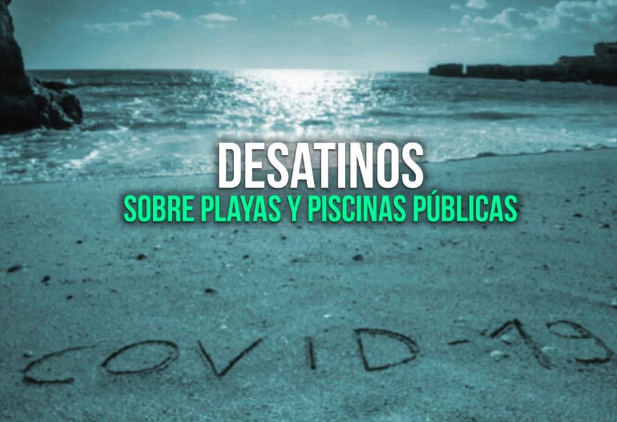 Desatinos sobre playas y piscinas públicas