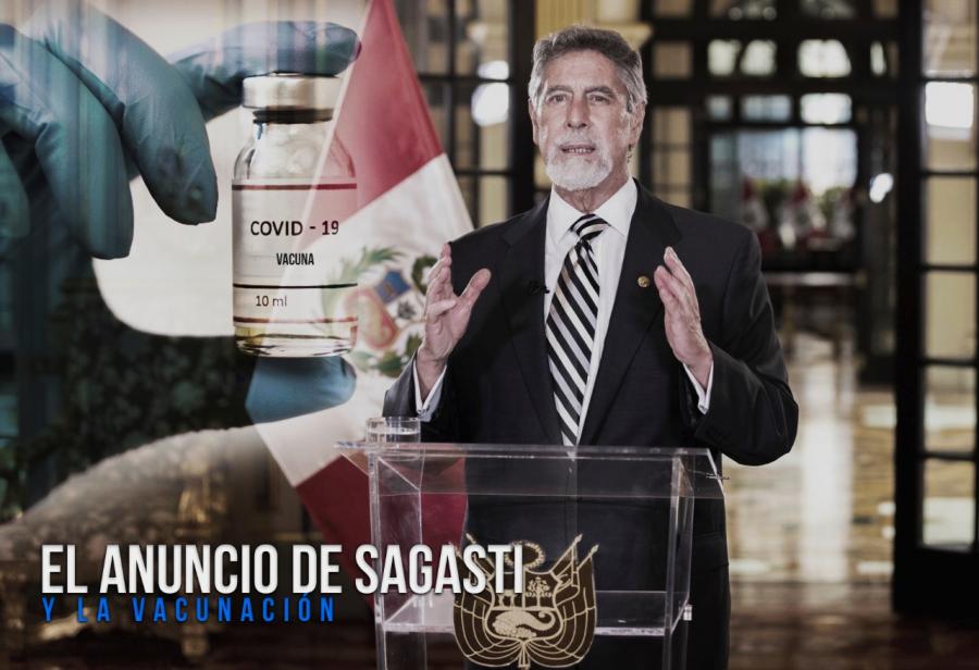 El anuncio de Sagasti y la vacunaci&oacute;n