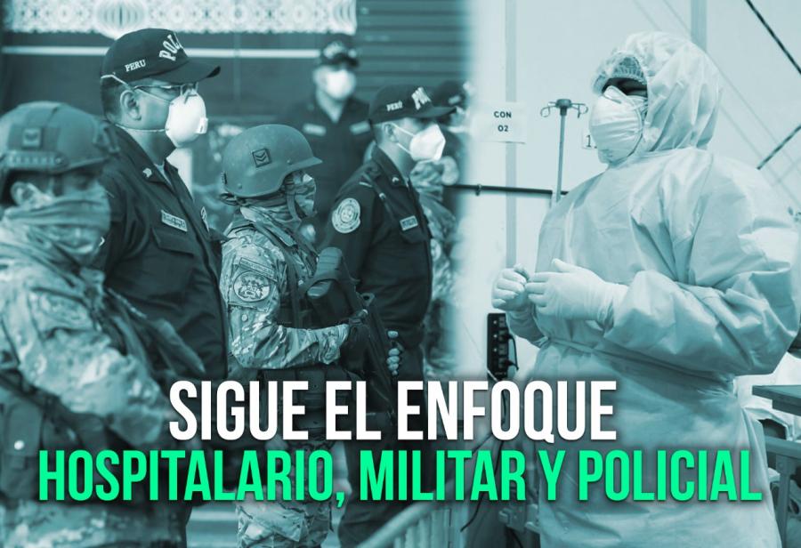 Sigue el enfoque hospitalario, militar y policial