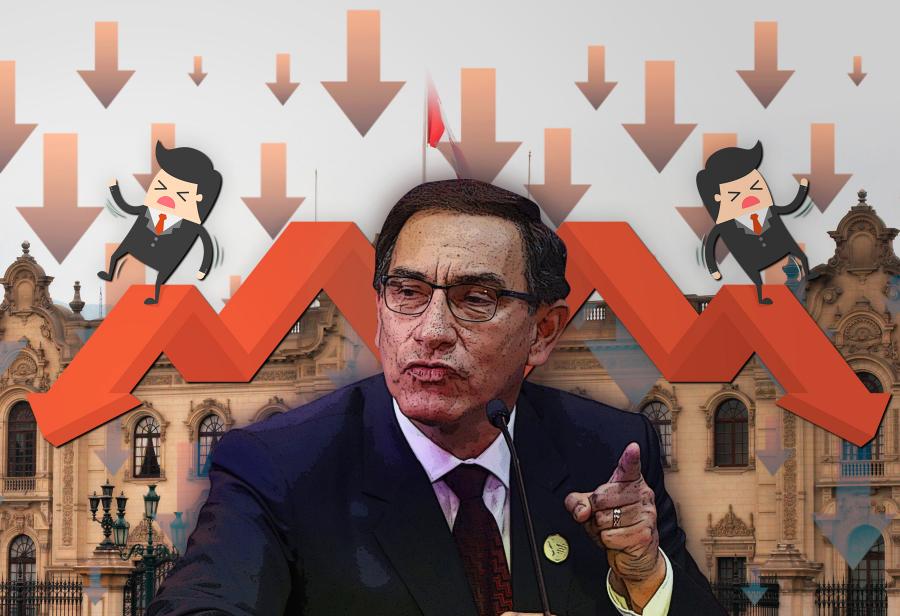 Nueva caída en la popularidad de Martín Vizcarra
