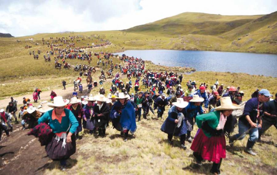 Antimineros alistan protestas contra Conga