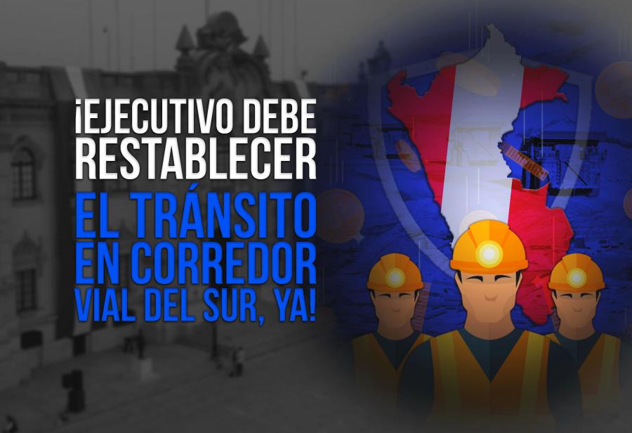 ¡Ejecutivo debe restablecer el tránsito en corredor vial del sur, ya!