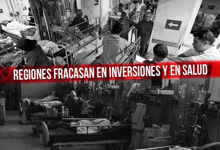Regiones fracasan en inversiones y en salud