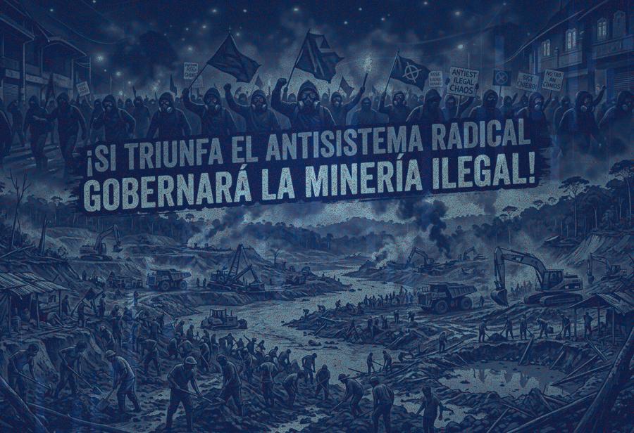 &iexcl;Si triunfa el antisistema radical gobernar&aacute; la miner&iacute;a ilegal!