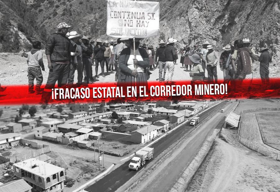 ¡Fracaso estatal en el corredor minero!