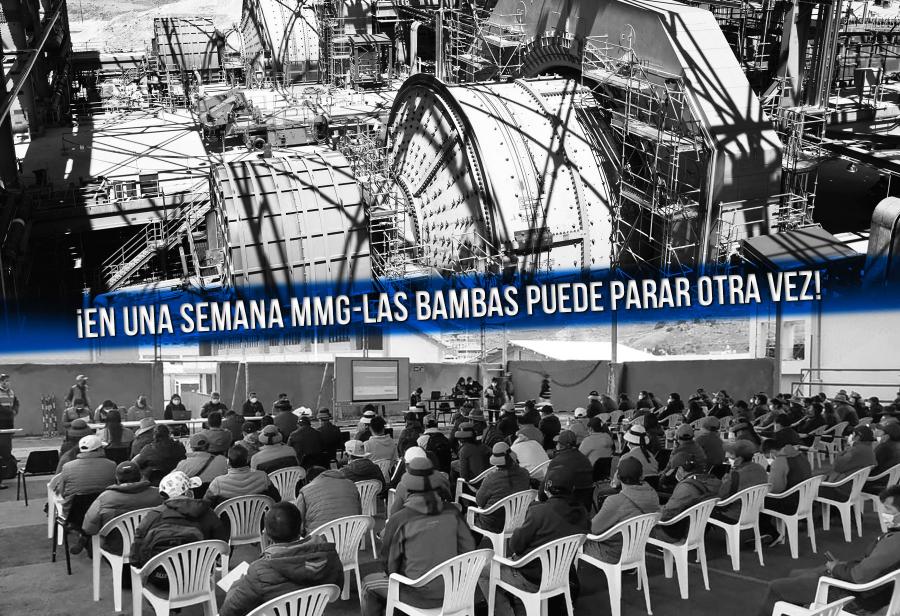 ¡En una semana MMG-Las Bambas puede parar otra vez!