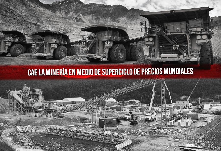 Cae la minería en medio de superciclo de precios mundiales