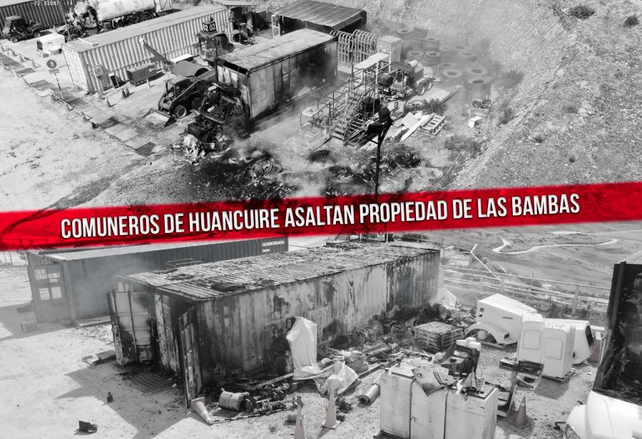 Comuneros de Huancuire asaltan propiedad de Las Bambas