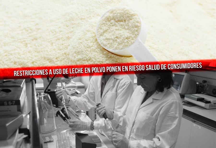 Restricciones a uso de leche en polvo ponen en riesgo salud de consumidores