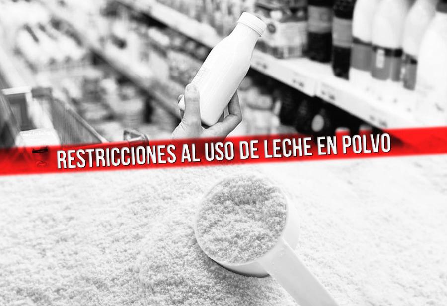 Restricciones al uso de leche en polvo y la defensa de los consumidores