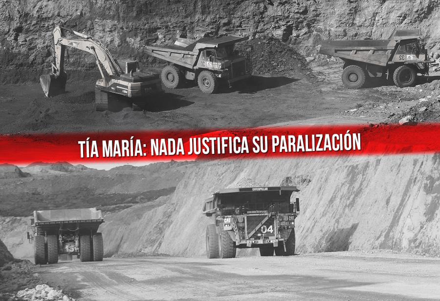 Tía María: nada justifica su paralización