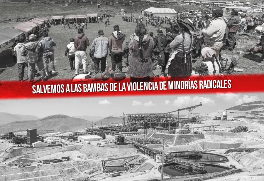 Salvemos a Las Bambas de la violencia de minorías radicales
