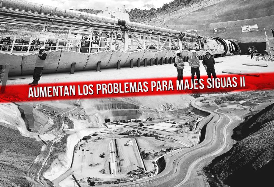 Aumentan los problemas para Majes Siguas II