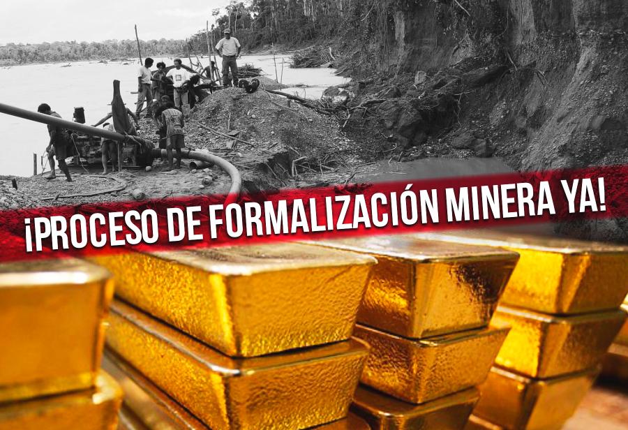 Casi mitad de oro se exporta informalmente