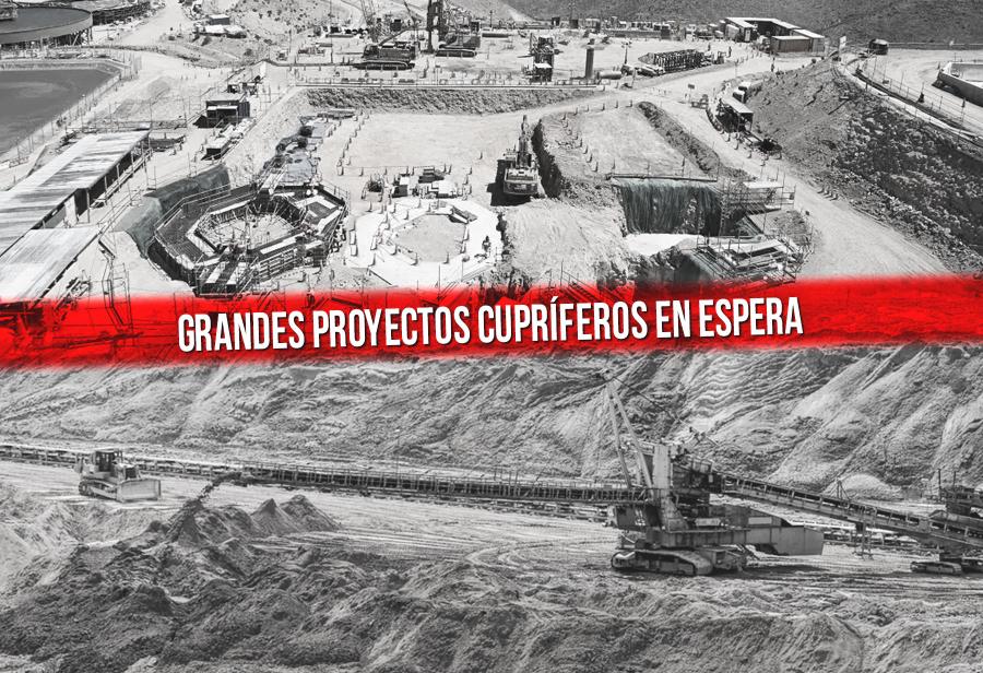 Grandes proyectos cupríferos en espera
