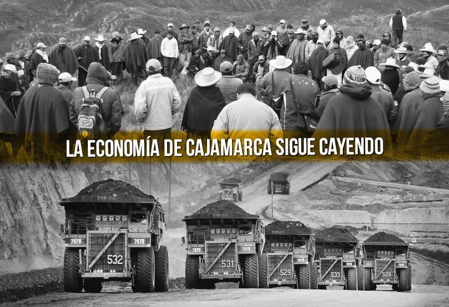 La economía de Cajamarca sigue cayendo