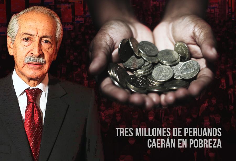 Tres millones de peruanos caerán en pobreza