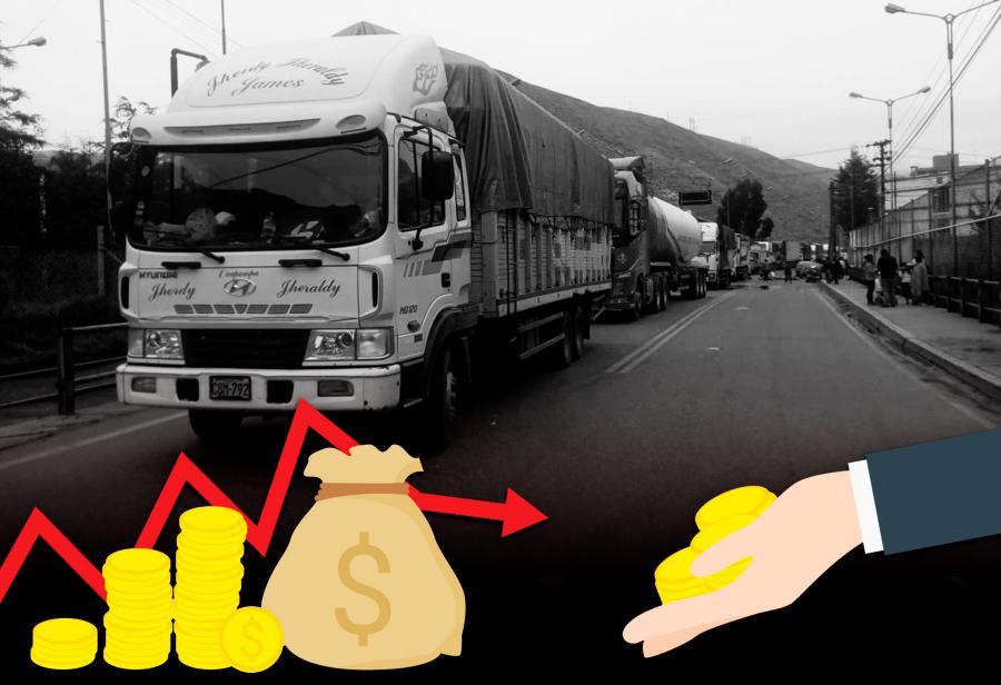 Paro de transportistas amenaza el modelo económico