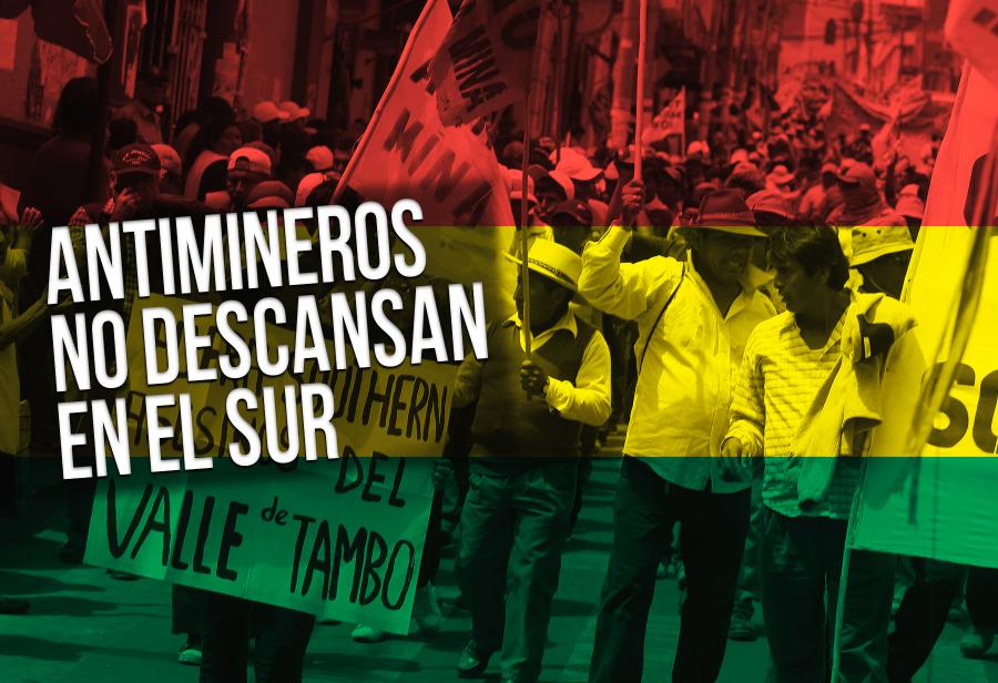 Antimineros no descansan en el sur