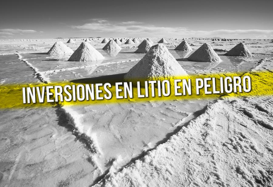 Peligran las inversiones en litio